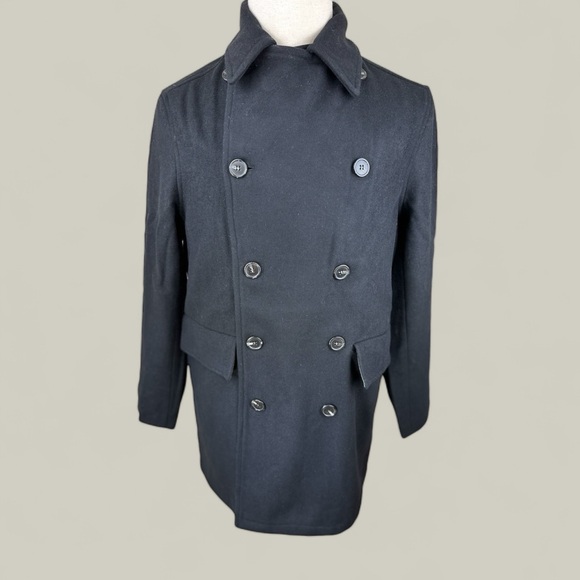 Hudson jeans NWT size S black double breasted wool peacoat sold at‎ Nordstrom - Picture 4 of 15